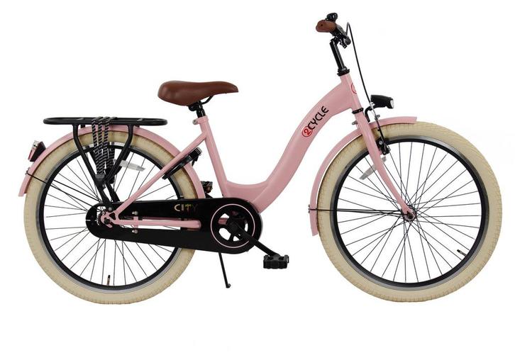 2Cycle City - Meisjesfiets - 24 inch - Roze - Kinderfiets, Fietsen en Brommers, Fietsen | Meisjes, 24 inch, Nieuw, Verzenden