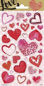 Hartjes Stickers Glitter, Verzenden, Nieuw