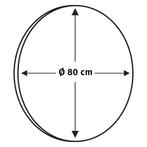 Ronde Badkamerspiegel Differnz 80 cm Wit, Ophalen of Verzenden, Nieuw