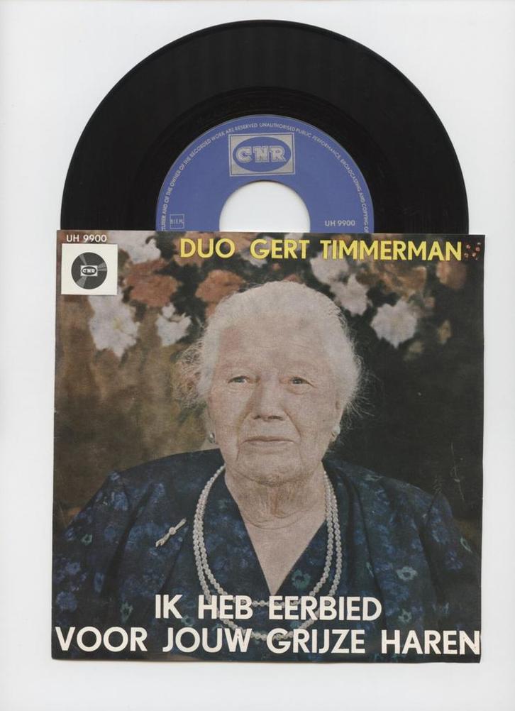 Duo Gert Timmerman – Ik Heb Eerbied Voor Jouw Grijze Ha..., Cd's en Dvd's, Vinyl Singles, Verzenden