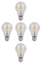 Gloeilamp E27 5 stuks | LED 8W=80W halogeen vervanger | warm, Huis en Inrichting, Lampen | Overige, Nieuw, Verzenden