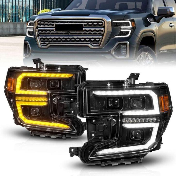 ANZO 19-21 GMC Sierra 1500 LED Projector Headlight, Auto-onderdelen, Verlichting, Ophalen of Verzenden
