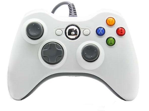 Xbox 360 Controller - Wired - Wit - Third Party Xbox 360, Spelcomputers en Games, Spelcomputers | Xbox | Accessoires, Zo goed als nieuw