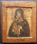 Icoon - Moeder Gods van Fjodor - Hout, Antiek en Kunst