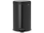 Brabantia NewIcon Prullenbak - 20 liter - Matt Black, Verzenden, Zo goed als nieuw