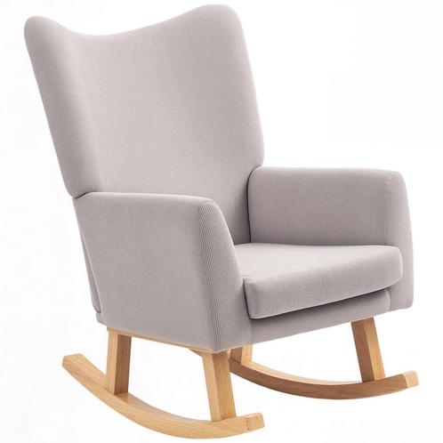 TRUUSK Schommelstoel met Hoge Rugleuning - Koordlook - Relax, Huis en Inrichting, Fauteuils, Nieuw, Verzenden