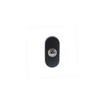Intersteel deurbel ovaal 65x30x10mm verdekt - RVS/mat zwart, Verzenden, Nieuw