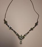 Zonder Minimumprijs - Ketting Zilver Olivijn - Olivijn -, Sieraden, Tassen en Uiterlijk, Antieke sieraden