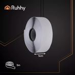 Ruhhy Zelfklevend Klittenband 5m x 5cm – Zwart Haak & Lus, Ophalen of Verzenden, Nieuw