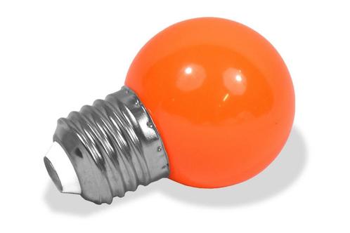 Led lamp Oranje | 1 watt, Huis en Inrichting, Lampen | Losse lampen, Led-lamp, Nieuw, Minder dan 30 watt, E27 (groot), Ophalen of Verzenden