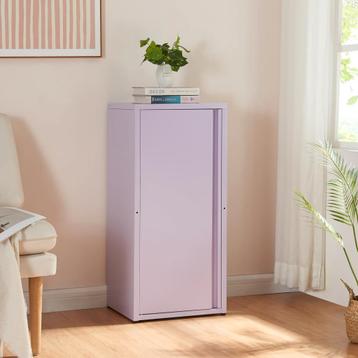 Metalen kast Burlöv 88x40x35 cm paars [en.casa] beschikbaar voor biedingen