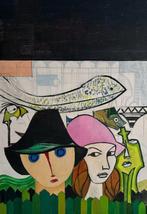 Walt Wynn (XX) - Figuurcompositie met vis