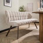 *WOONWINKEL* Eetkamerbank Raster Velvet Zand, Huis en Inrichting, Verzenden, Nieuw, Stof