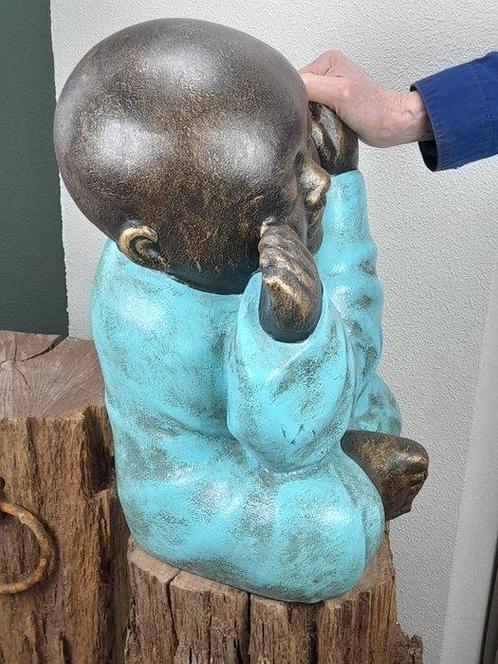 Beeld, Boeddha kind - zie geen kwaad - 50 cm -, Antiek en Kunst, Kunst | Designobjecten