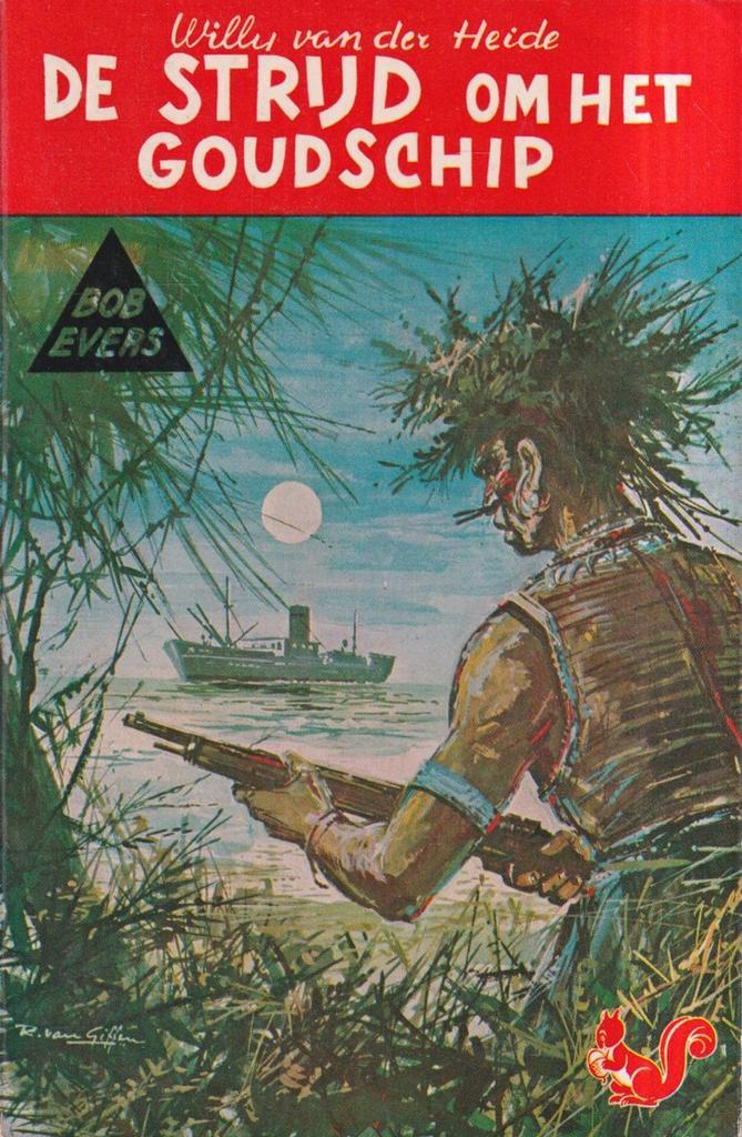 De strijd om het goudschip / Bob Evers-serie / 3, Boeken, Kinderboeken | Jeugd | 13 jaar en ouder, Zo goed als nieuw, Verzenden