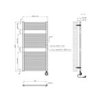 Elektrische Radiator Wiesbaden Elara 118.5x60 Cm Smart Wifi, Ophalen of Verzenden, Nieuw