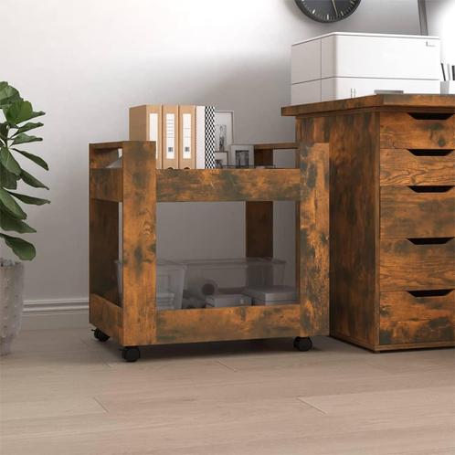 vidaXL Bureaukastje 60x45x60 cm bewerkt hout gerookt, Huis en Inrichting, Kasten | Ladekasten, Nieuw, Verzenden