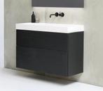MOMENTO Wastafel met enkele wasbak in polystone of quartz |, Verzenden, Nieuw, Wastafelkast