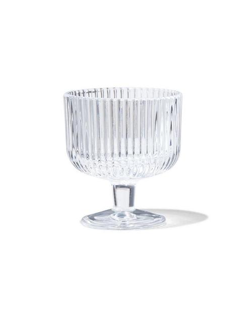 HEMA Aperitief glas Bergen streep reliëf 70ml, Verzamelen, Glas en Borrelglaasjes, Nieuw, Verzenden