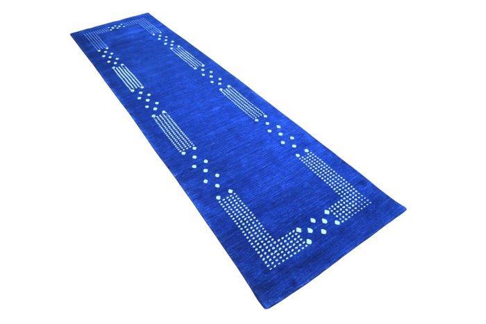 Zacht blauw Gabbeh - Loper - 310 cm - 80 cm -  ongebruikt, Huis en Inrichting, Stoffering | Tapijten en Kleden