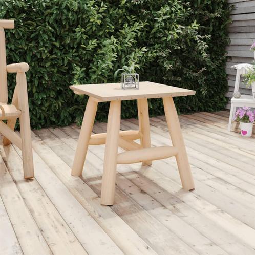 vidaXL Bijzettafel 49x49x50 cm massief vurenhout, Tuin en Terras, Tuinsets en Loungesets, Nieuw, Hout, Verzenden