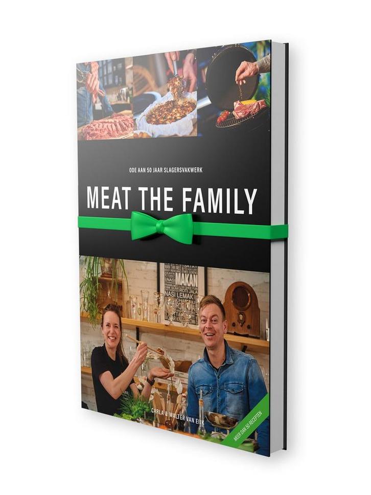 Meat the Family 9789090352992 Carla en Walter van Eijk, Boeken, Overige Boeken, Zo goed als nieuw, Verzenden