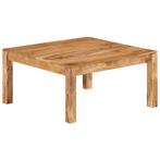 vidaXL Salontafel 80x80x40 cm massief acaciahout, 50 tot 100 cm, Verzenden, Vierkant, Nieuw