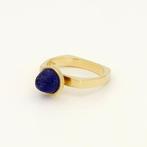 Ring - 18 karaat Geel goud Lapis lazuli, Sieraden, Tassen en Uiterlijk, Ringen, Nieuw