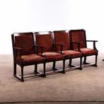 Vintage velours theaterbank opklapbaar | Brocante oude bios