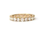 14 krt. geelgouden alliance ring met diamant, ca. 1.90 ct., Sieraden, Tassen en Uiterlijk, Ringen, Gebruikt