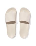 HEMA Dames badslippers met ribbelband gebroken wit, Verzenden, Nieuw