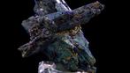 Azuriet met gedeeltelijke malachiet-perimorf Touissit,, Verzamelen, Mineralen en Fossielen