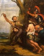 Italian school (XVIII) - De kruisdraging, Antiek en Kunst, Kunst | Schilderijen | Klassiek