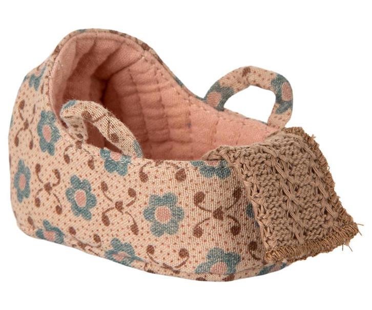 Maileg - Draagmand voor baby muis roze, Kinderen en Baby's, Speelgoed | Overig