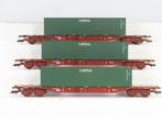 Trix H0 - 24133 - Modeltrein goederenwagon (3) - 3x 4-assige, Nieuw