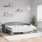 vidaXL Slaapbank met onderschuifbed 80x200 cm stof, Eenpersoons, Verzenden, Nieuw, 80 cm