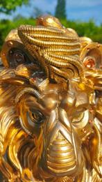 sculptuur, xxl steampunk leeuw - 33 cm - Hars, Antiek en Kunst