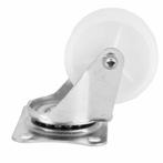Benson Set van 4 zwenkwielen - 50 mm - wit - draagvermoge..., Doe-het-zelf en Verbouw, Zwenkwielen, Ophalen of Verzenden, Nieuw