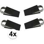 Benson Rubberen deurstopper set - RVS beugel - Wigmodel -..., Doe-het-zelf en Verbouw, Hang- en Sluitwerk, Ophalen of Verzenden
