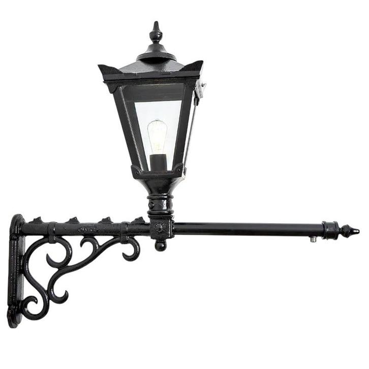 Wandlamp Arrow - klassiek gietijzer - emaille coating -, Tuin en Terras, Buitenverlichting, Ophalen of Verzenden