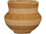 Mica Decorations Tacoma Opbergmand met Deksel - H48 x Ø55 cm, Huis en Inrichting, Woonaccessoires | Schalen en Manden, Verzenden