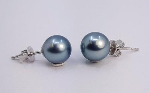 Zonder Minimumprijs - Oorbellen Zilver - 9x10mm Tahitiaanse, Sieraden, Tassen en Uiterlijk, Oorbellen