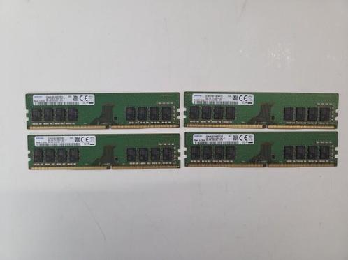 Veiling - 4x 8 GB (32GB) DDR4 RAM geheugen Samsung, Computers en Software, RAM geheugen, Refurbished