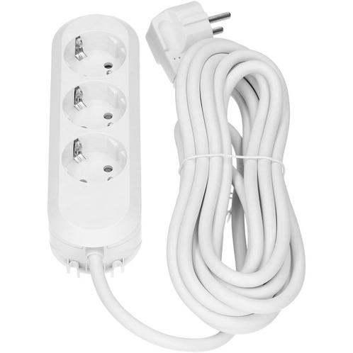 Bachmann 388272 Smart 3V Wit Stekkerdoos 5M Kabel (Europese, Doe-het-zelf en Verbouw, Elektra en Kabels, Overige typen, Nieuw