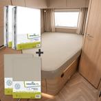 Textielpakket Frans bed - 2 moltons en 2 hoeslakens - rechts, Eenpersoons, Verzenden, Nieuw, Wit