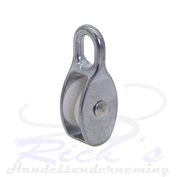 Katrol 50 mm vast oog, Doe-het-zelf en Verbouw, IJzerwaren en Bevestigingsmiddelen, Nieuw, Ophalen of Verzenden