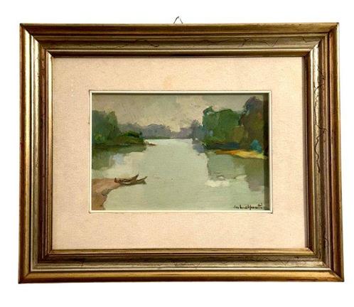 Giacomo Malfanti (1907-1998) - Il grande fiume, Antiek en Kunst, Kunst | Schilderijen | Klassiek