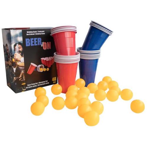 Drankspel Beerpong Set 48 delig, Hobby en Vrije tijd, Feestartikelen, Nieuw, Verzenden