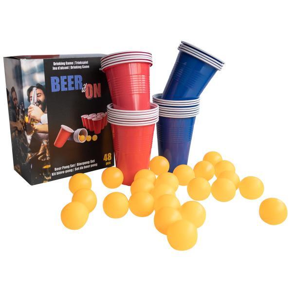 Drankspel Beerpong Set 48 delig, Hobby en Vrije tijd, Feestartikelen, Nieuw, Verzenden