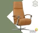 Leren relaxfauteuil Idol - Vintage Cognac (cognac) - Small, Huis en Inrichting, Fauteuils, Nieuw, Ophalen of Verzenden, 50 tot 75 cm